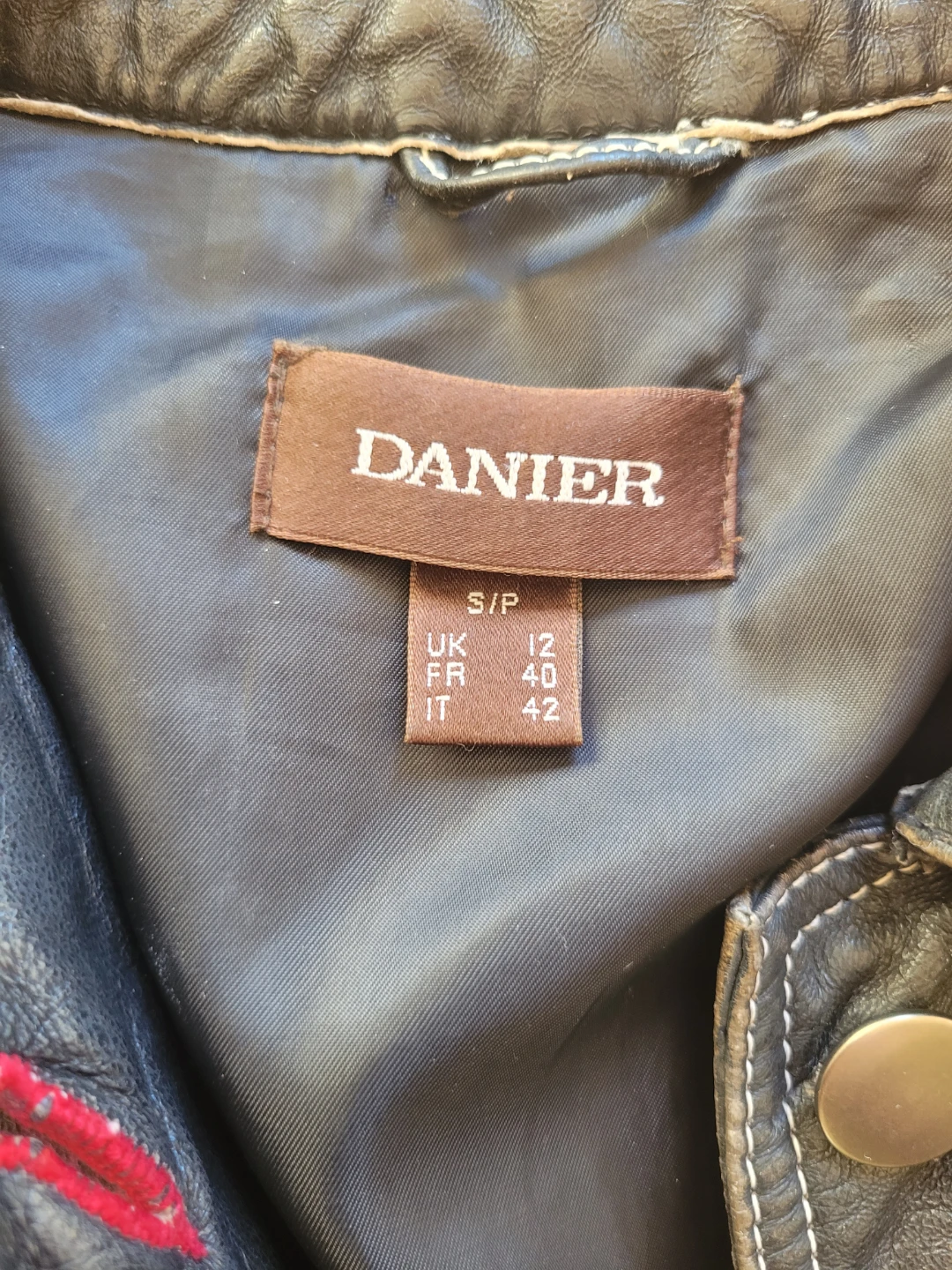 Retro Y2K Danier Black Leather Coat - photo 2