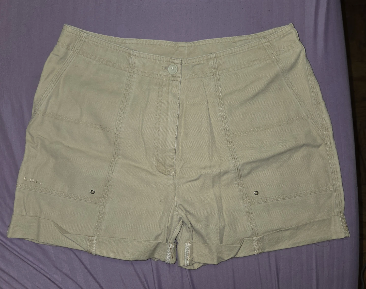 Lauren By Ralph Lauren Khaki Shorts in a Women's 12