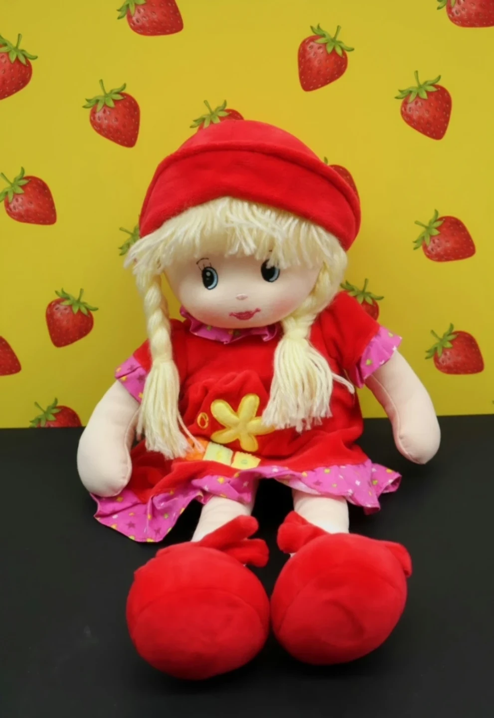 Linzy Plush Doll in Red
