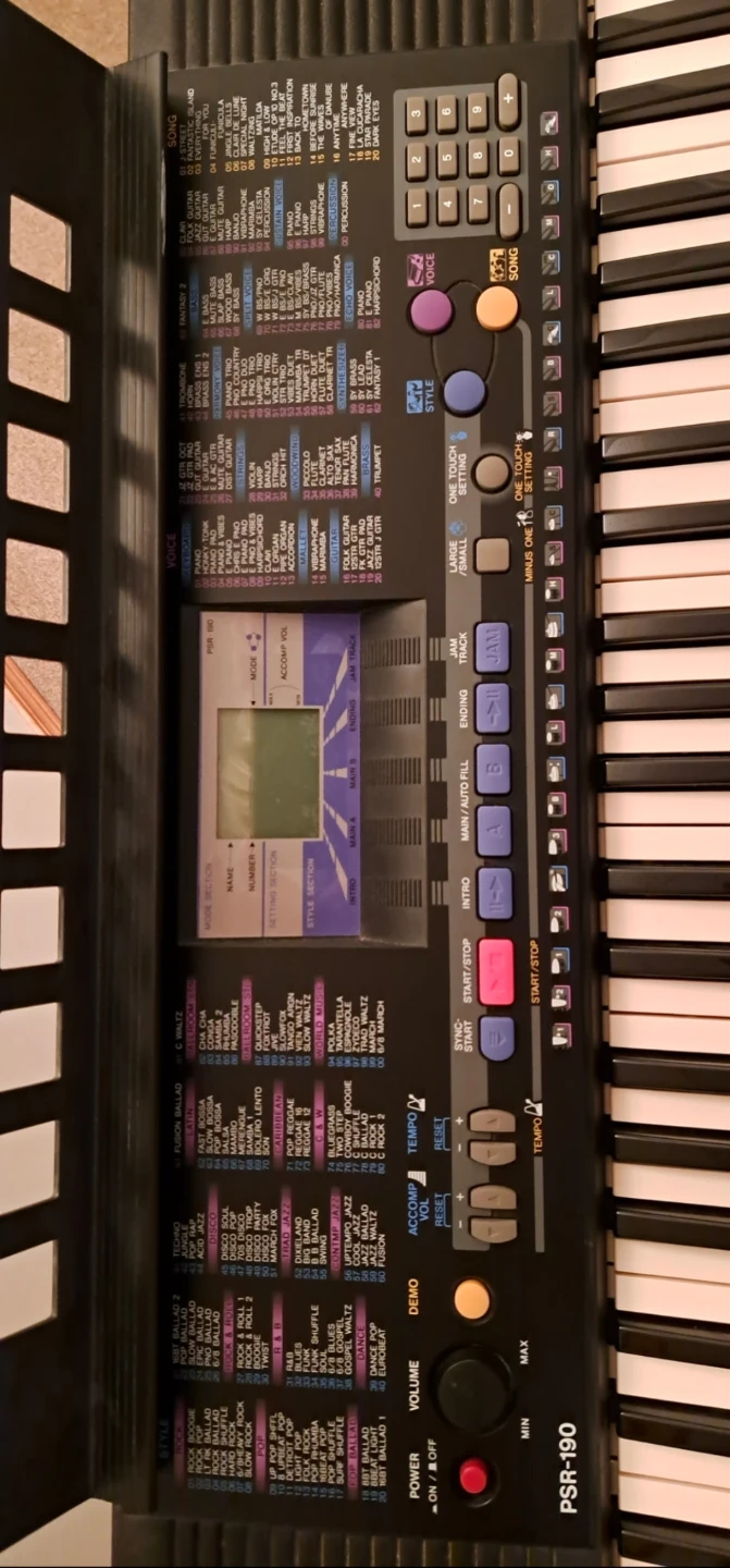 Yamaha PSR-190 Electronic Keyboard with Stand - photo 3