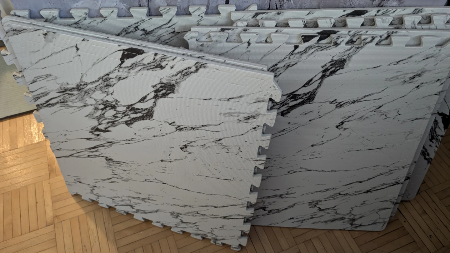 Mainstays Interlocking Foam Mat - Marble Print