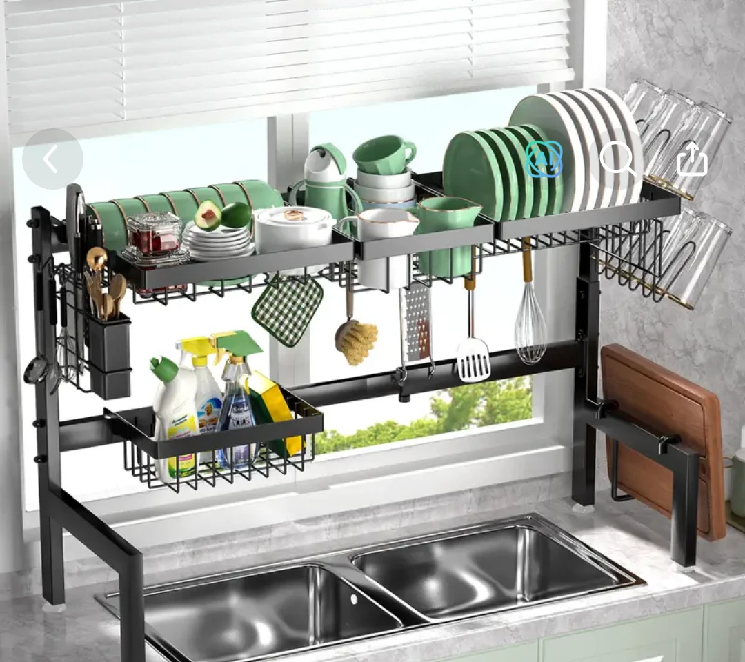 Over-the-Sink Dish Drying Rack