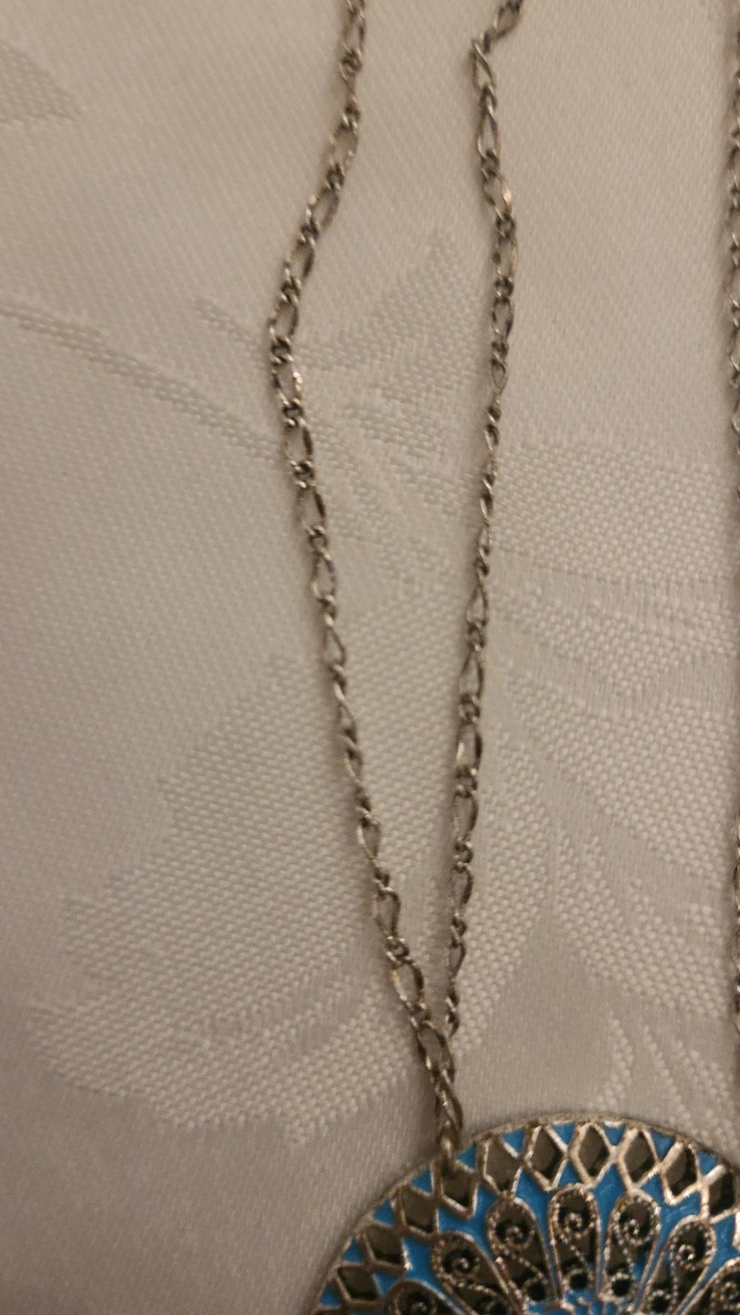 Blue Filigree Pendant Necklace - photo 5