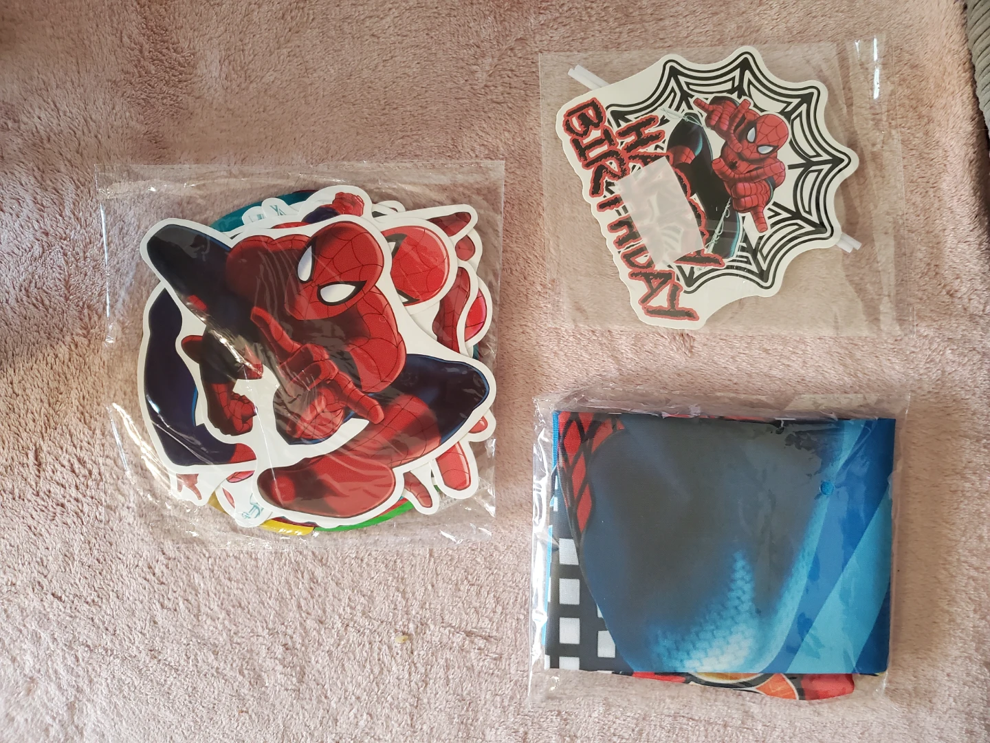 50 Piece Spiderman Birthday Party Decoration Set...New - photo 3