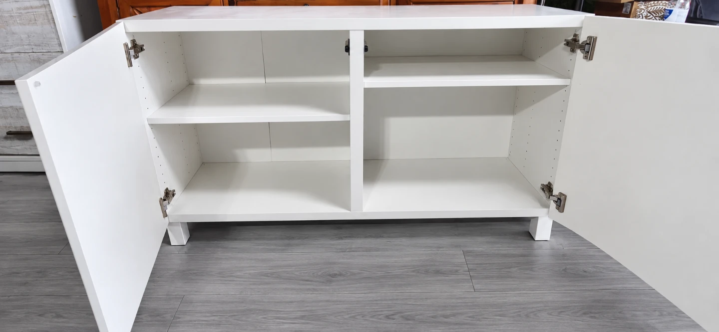 White Two-Door Cabinet - photo 3