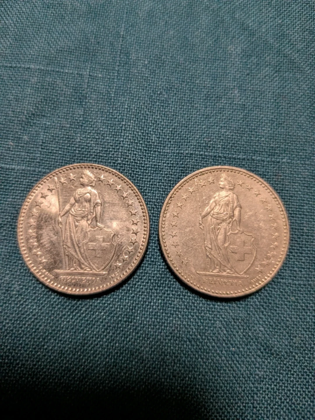 Two Two Swiss Franc (CHF) Coins 1998 and 2011 / $5 - photo 2