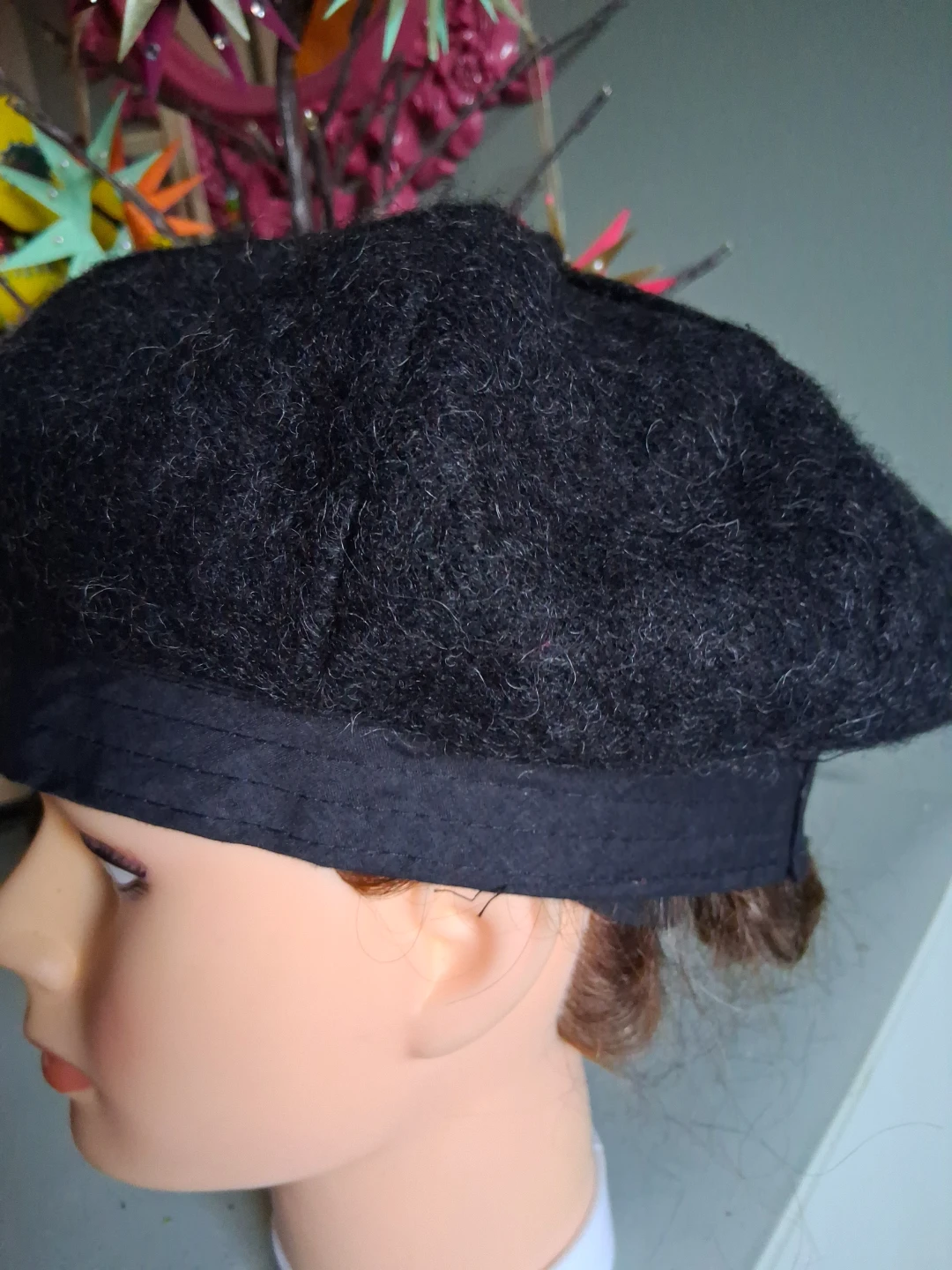 Black Wool Beret - photo 2