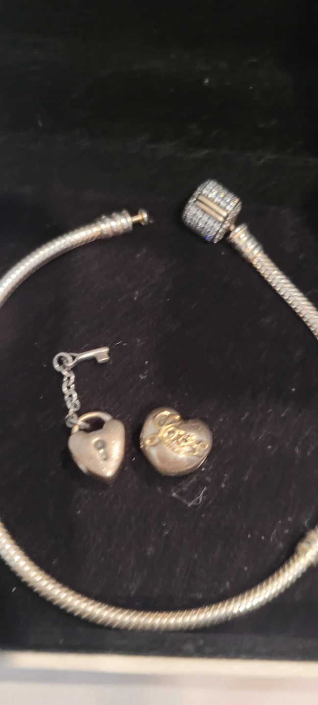 Pandora Bracelet with Two Heart Charms - photo 2