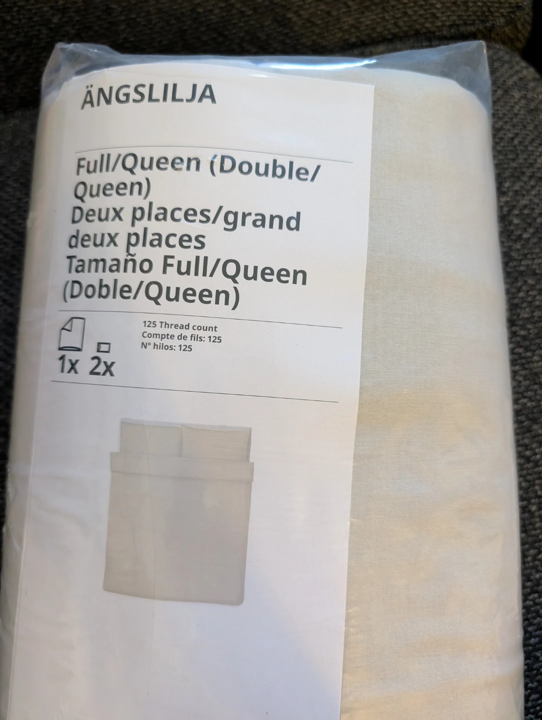 New in Package IKEA ÄNGSLILJA Full/Queen Duvet Cover Set