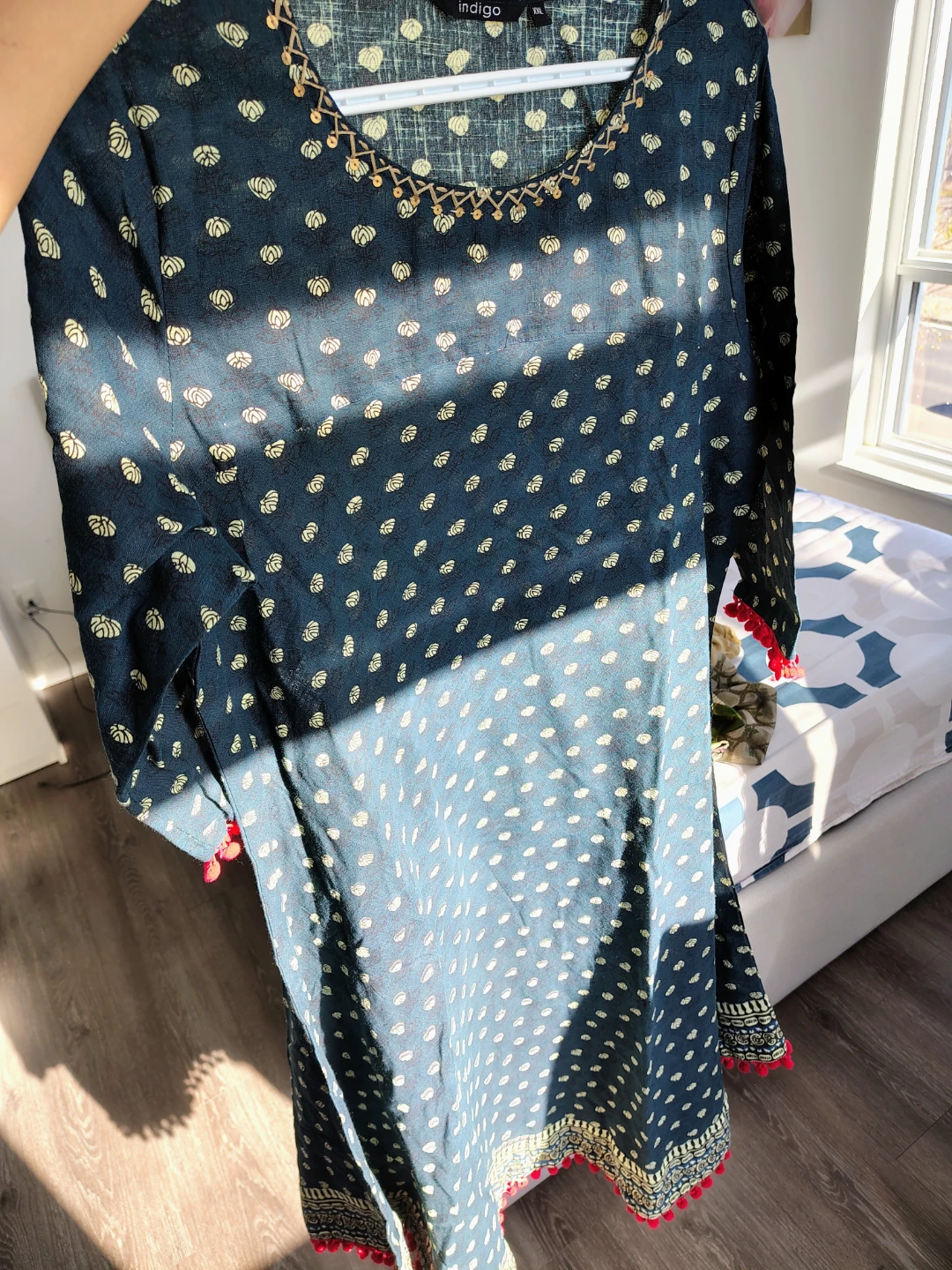 Indigo Printed Kurta Tunic Top - photo 4