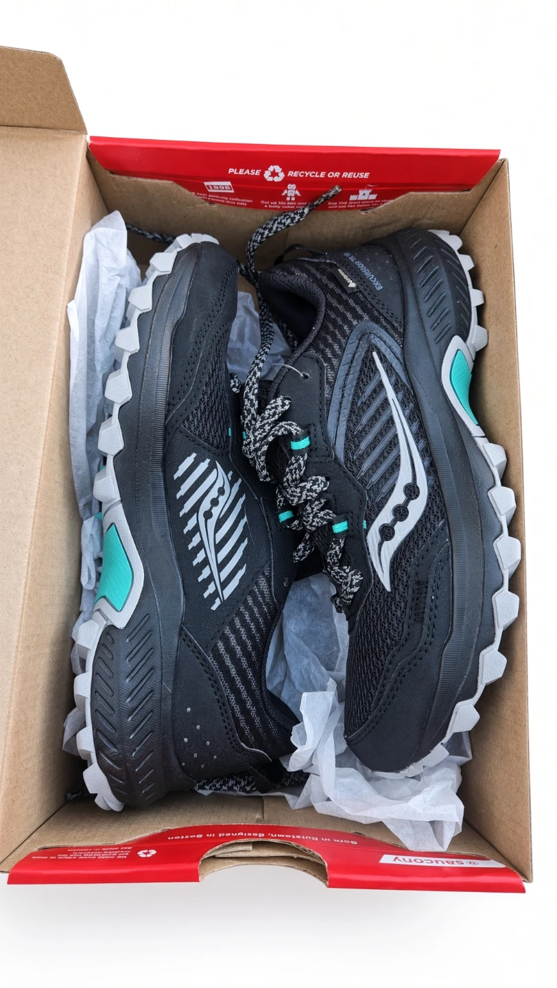 Saucony Excursion TR15 Trail Running Shoes (Black/Teal) 7w - photo 2