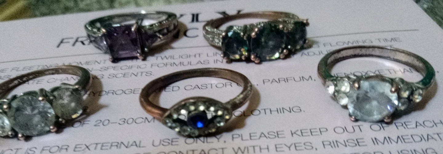Assorted Fashion Rings and Chain Necklace Set - photo 4