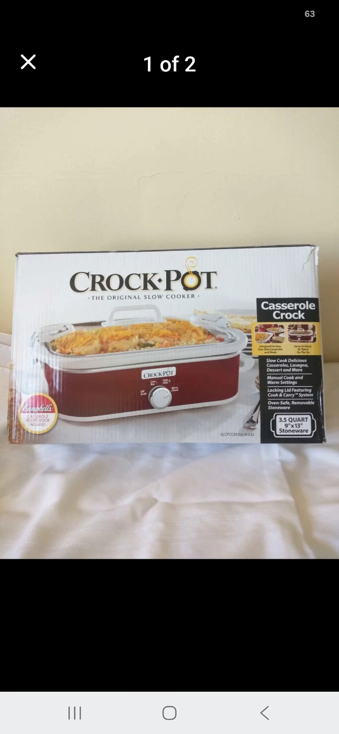 Crock-Pot Casserole Crock Slow Cooker 3.5 Quart