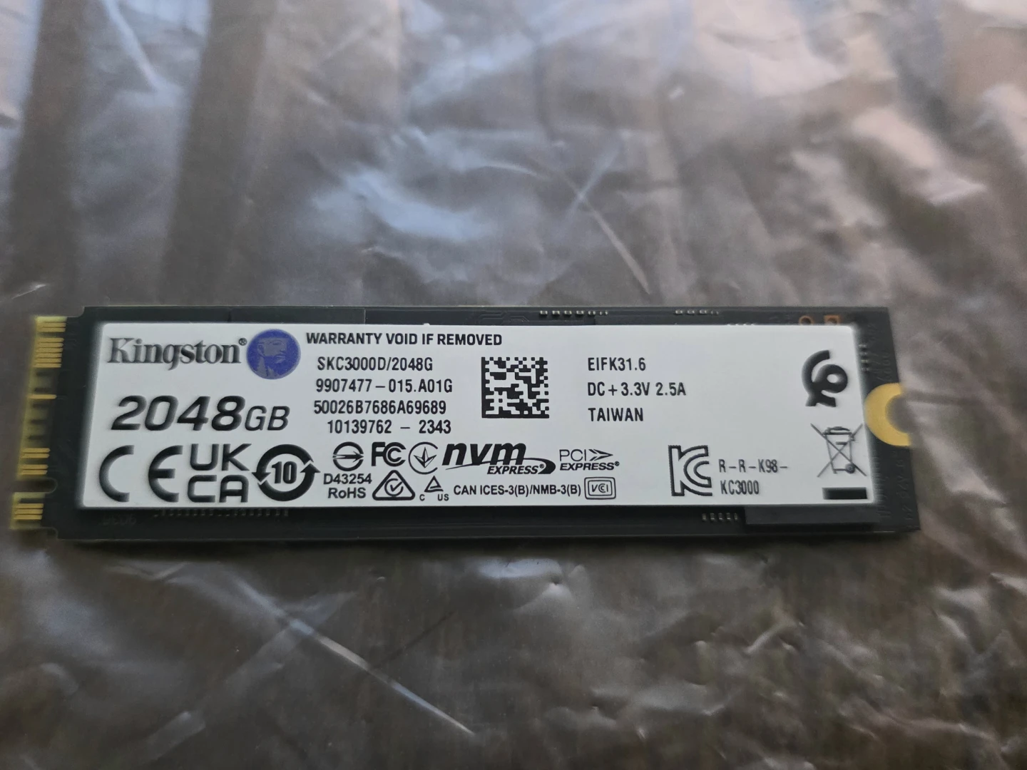 Kingston KC3000 2TB NVMe for PC & PS5 – 7000MB/s - photo 2