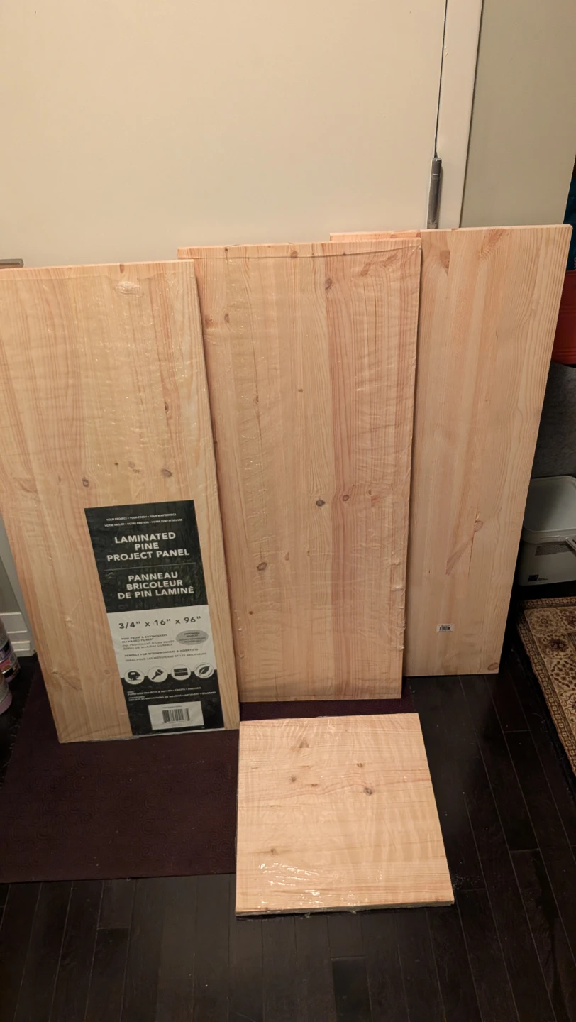 Three Laminated Pine Project Panel 3/4" x 16" x 96" - photo 3