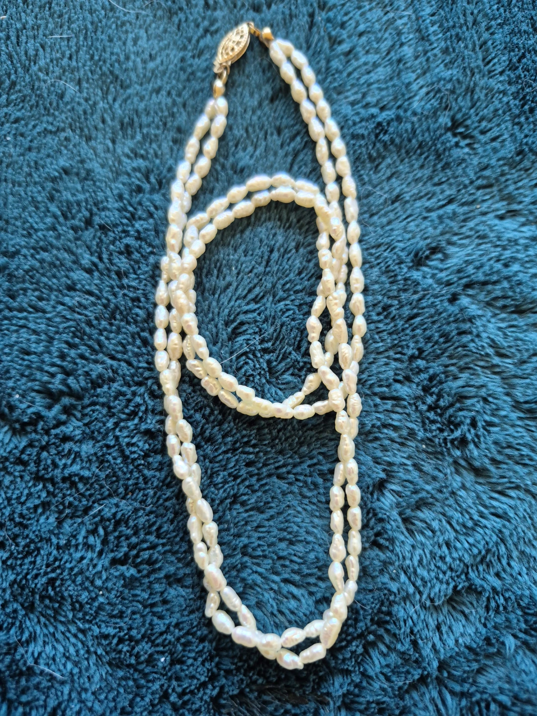 Multi-Strand Baroque Rice Pearl Necklace - photo 2