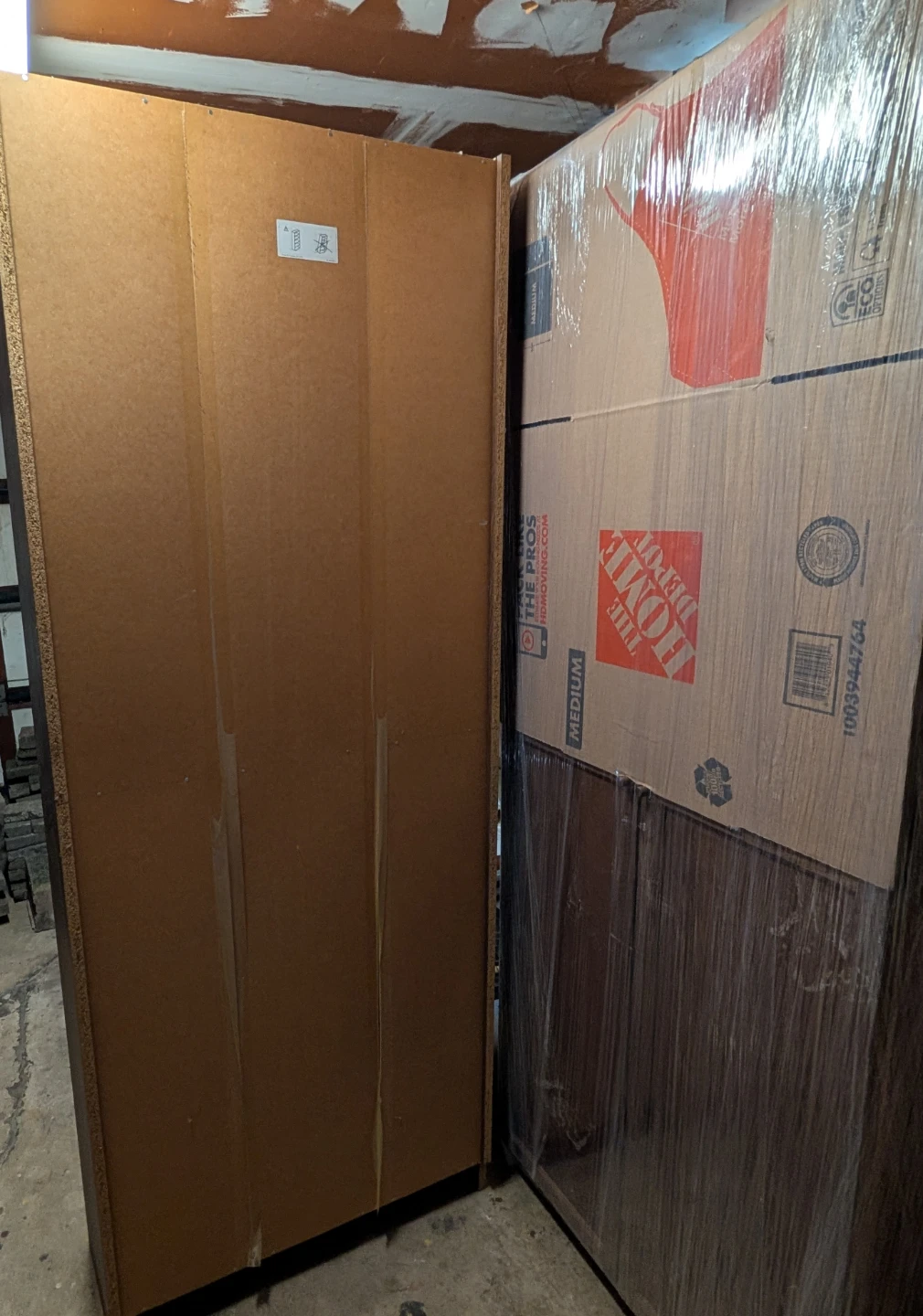 3 Tall Wooden Cabinet with Glass Doors - photo 2
