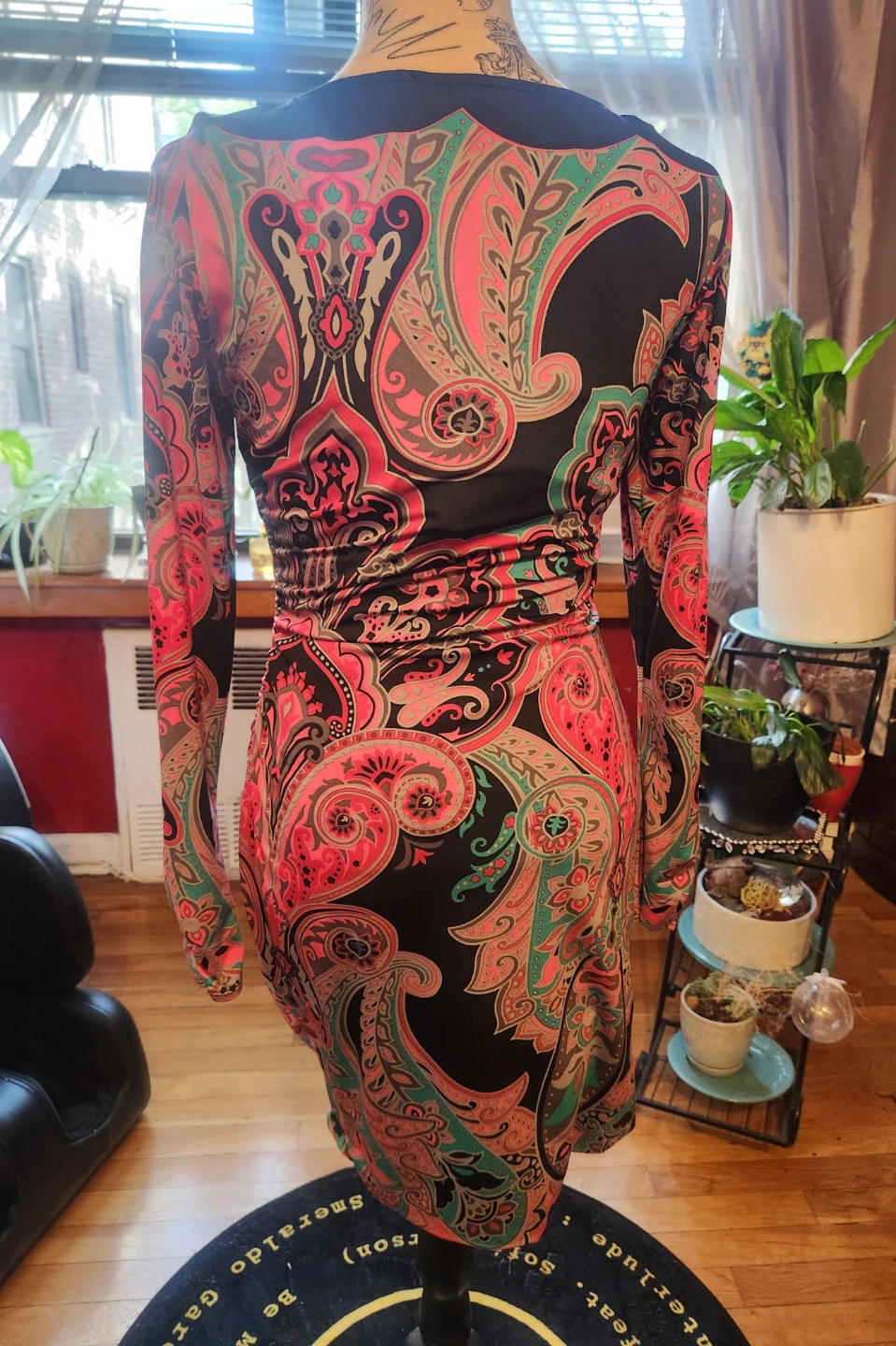 INC Petite Fitted Long-sleeve Paisley Dress - photo 3