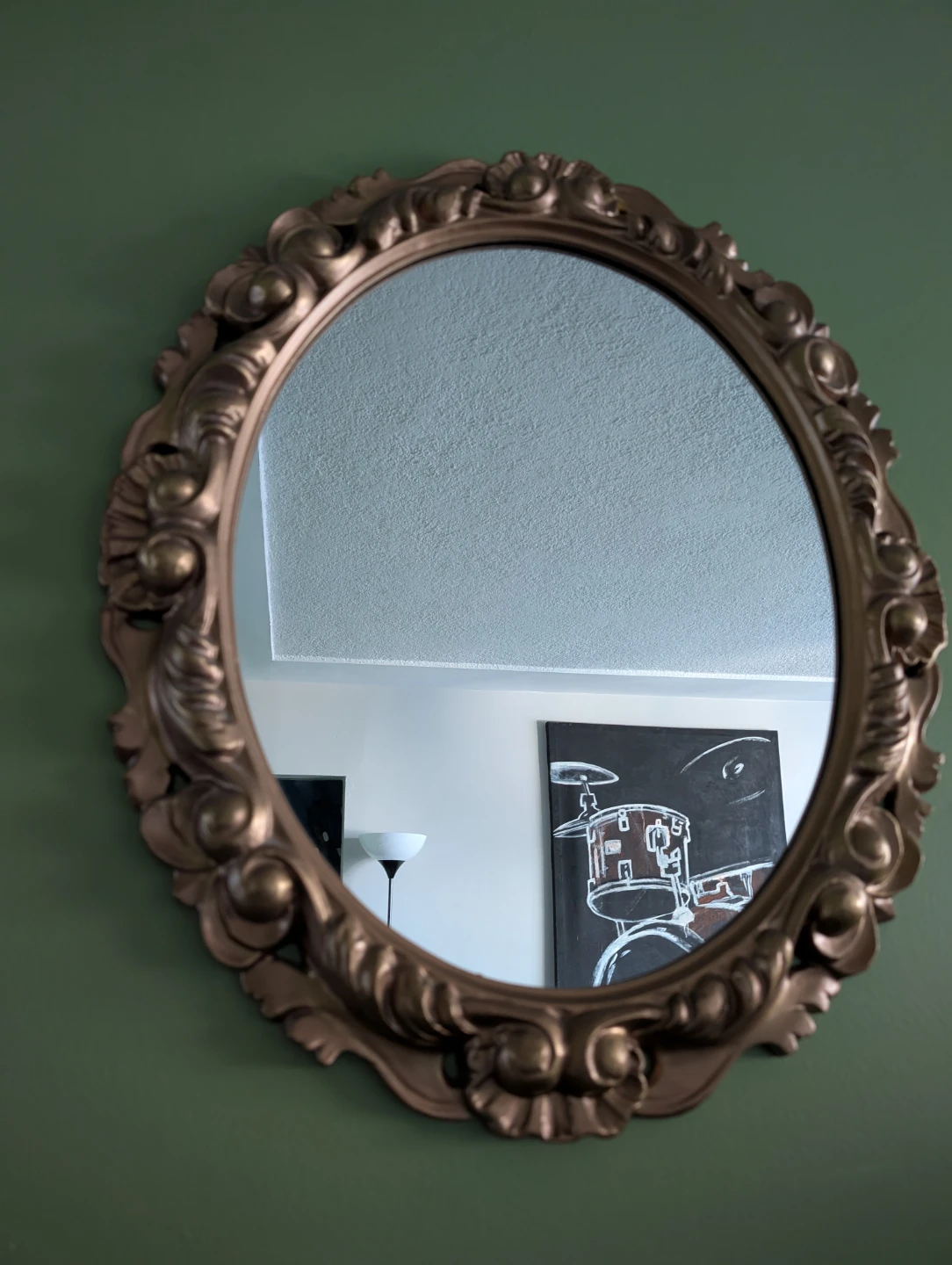 Vintage Baroque Hollywood Regency Mirror