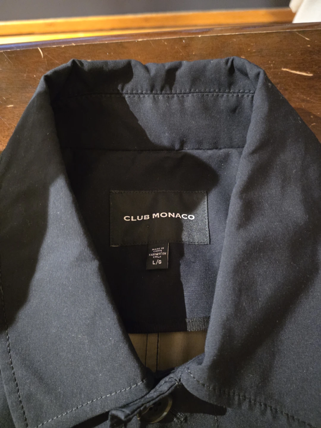 Club Monaco Navy Trench Coat - photo 2