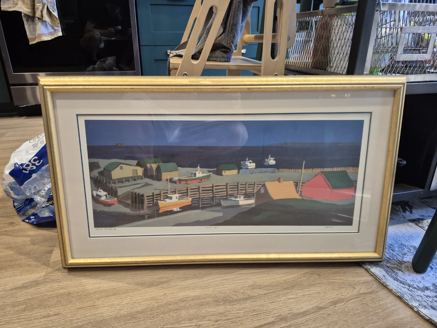 Halls Harbour framed print by Lacey
