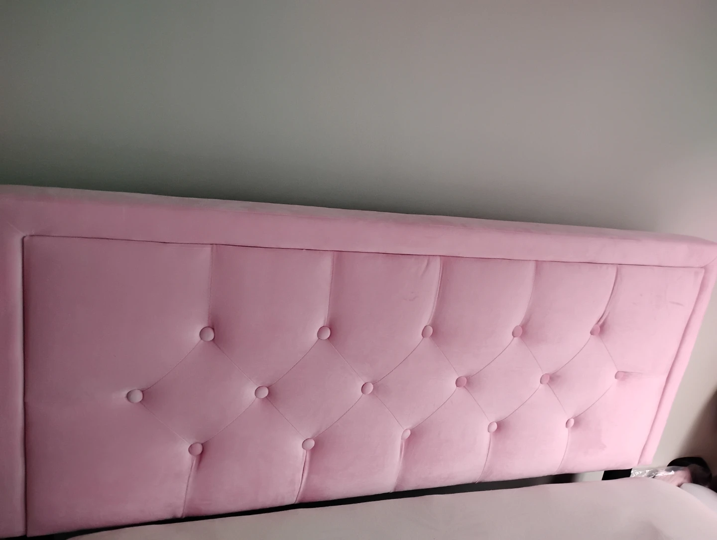 Brand New Pink Upholstered Bed
