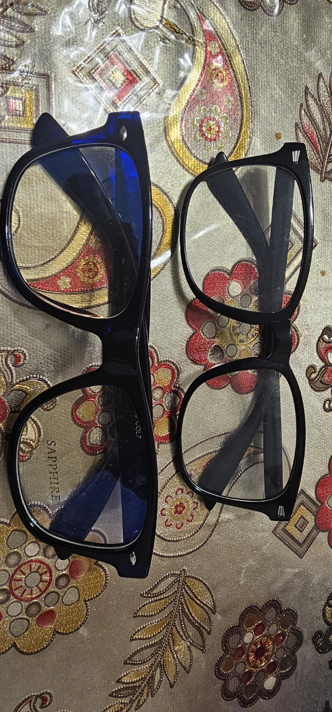 Two Pairs of Sapphire Eyeglasses