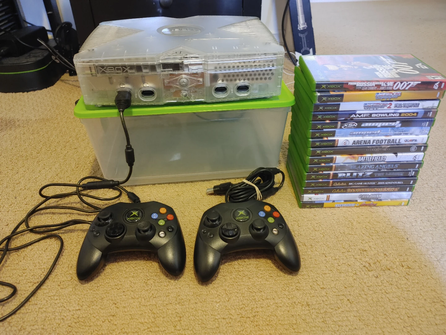 Original Xbox Crystal and games