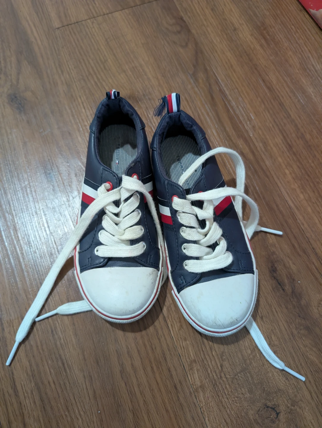 Tommy Hilfiger Kids Navy Sneakers Size 11