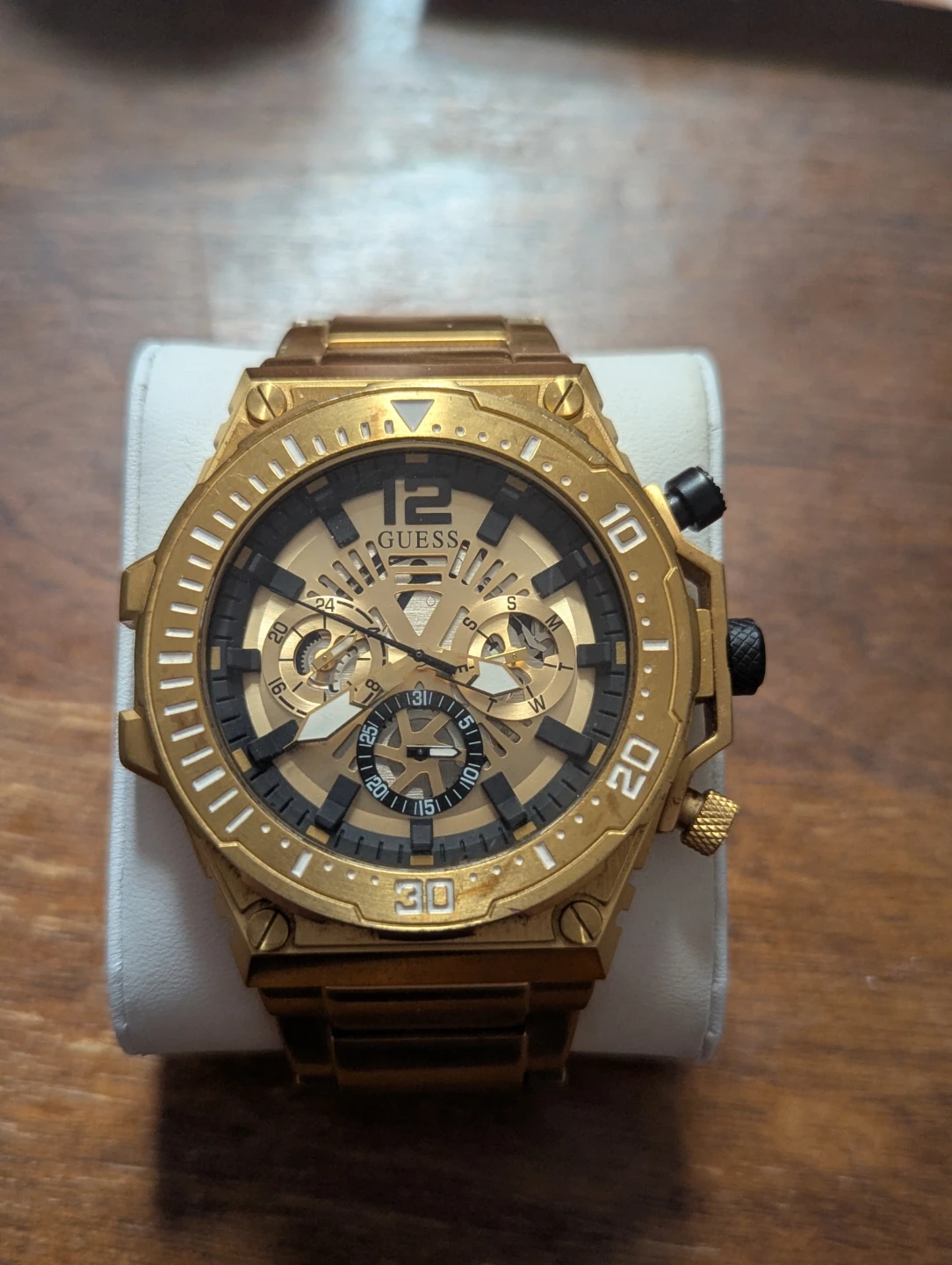 GUESS Gold-Tone Chronograph Watch - photo 2