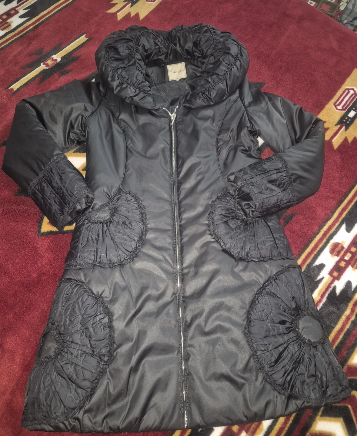 Rare Alexo Black Statement Puffer Coat