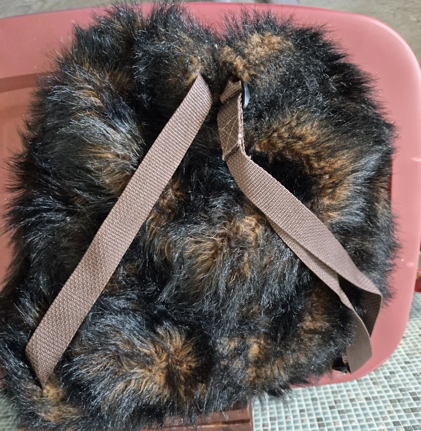 Plush Faux Fur Animal Design Backpack - photo 3