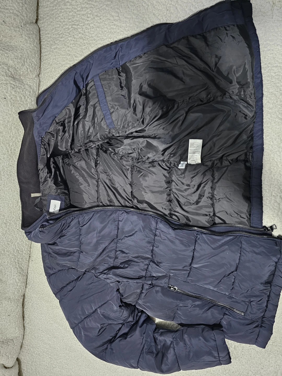 Calvin Klein Navy Puffer Jacket