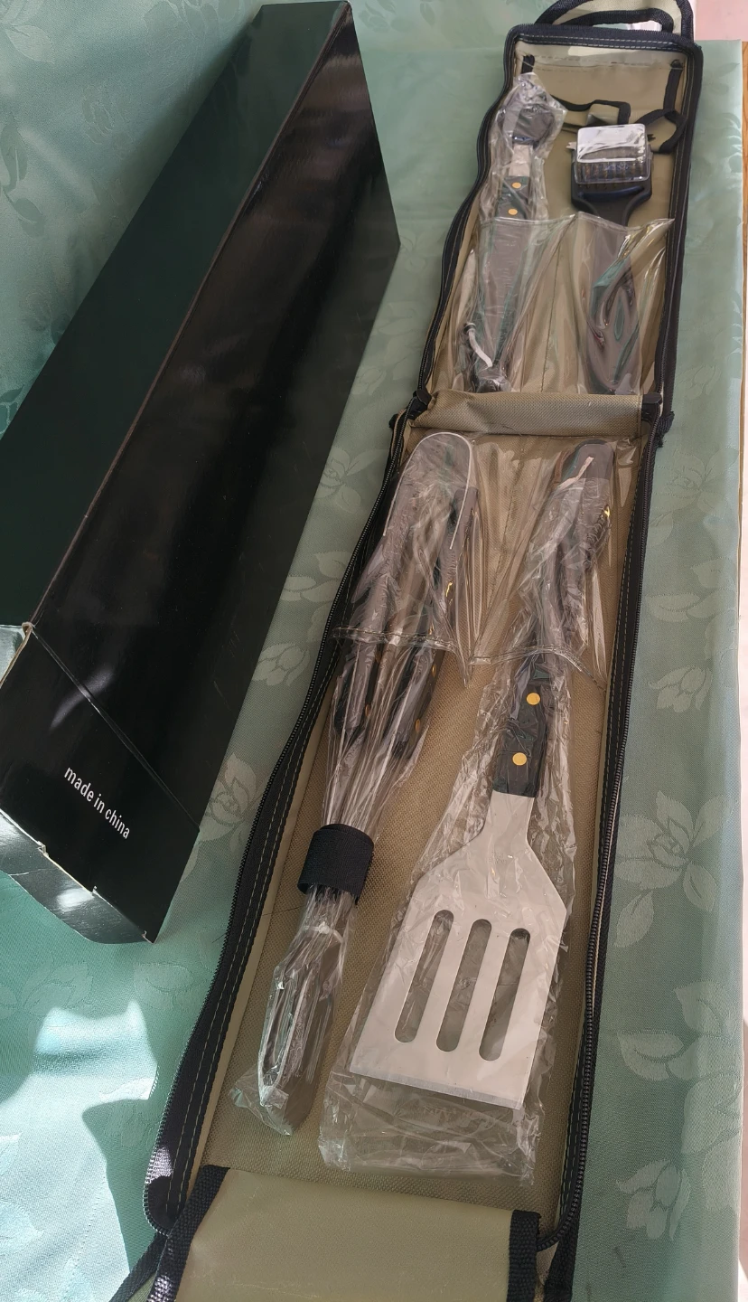 New BBQ Grilling Tool Set with Carrying Case