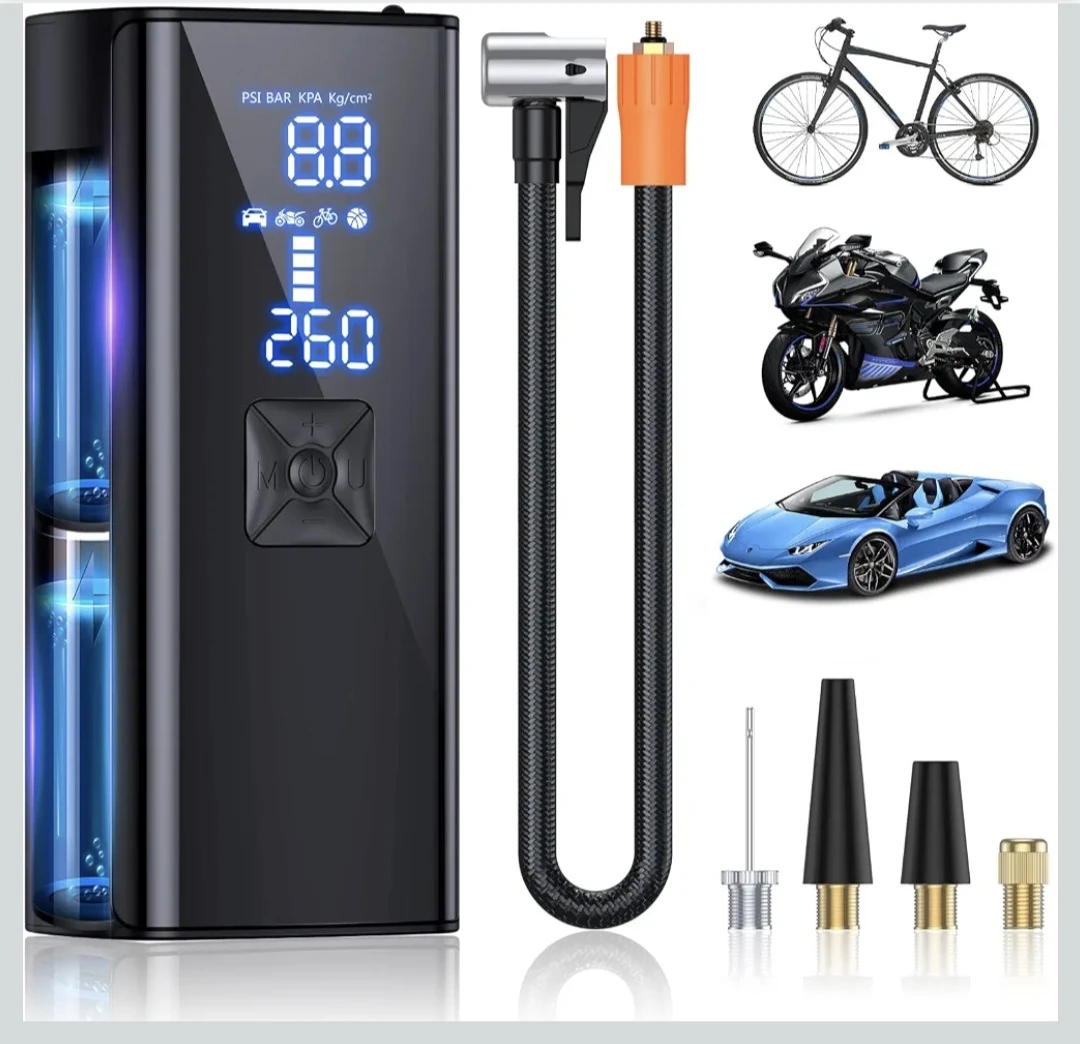 Portable Cordless Tire Inflator 25000mAh