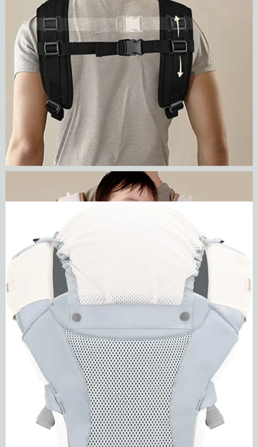 New Bebamour Baby Carrier with Hip Seat,All-Position Breathable - photo 5