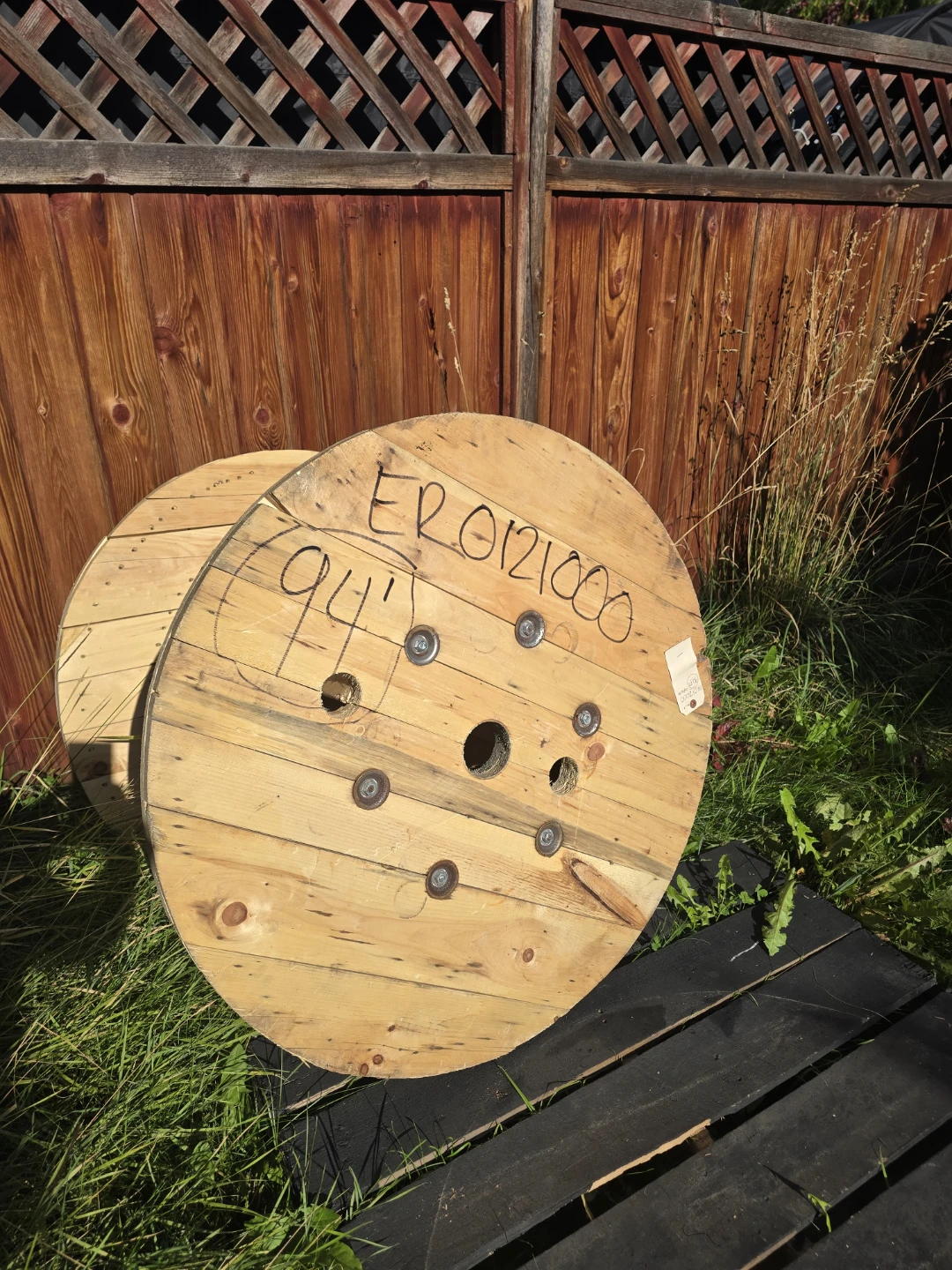 Large Wooden Cable Spool - photo 4