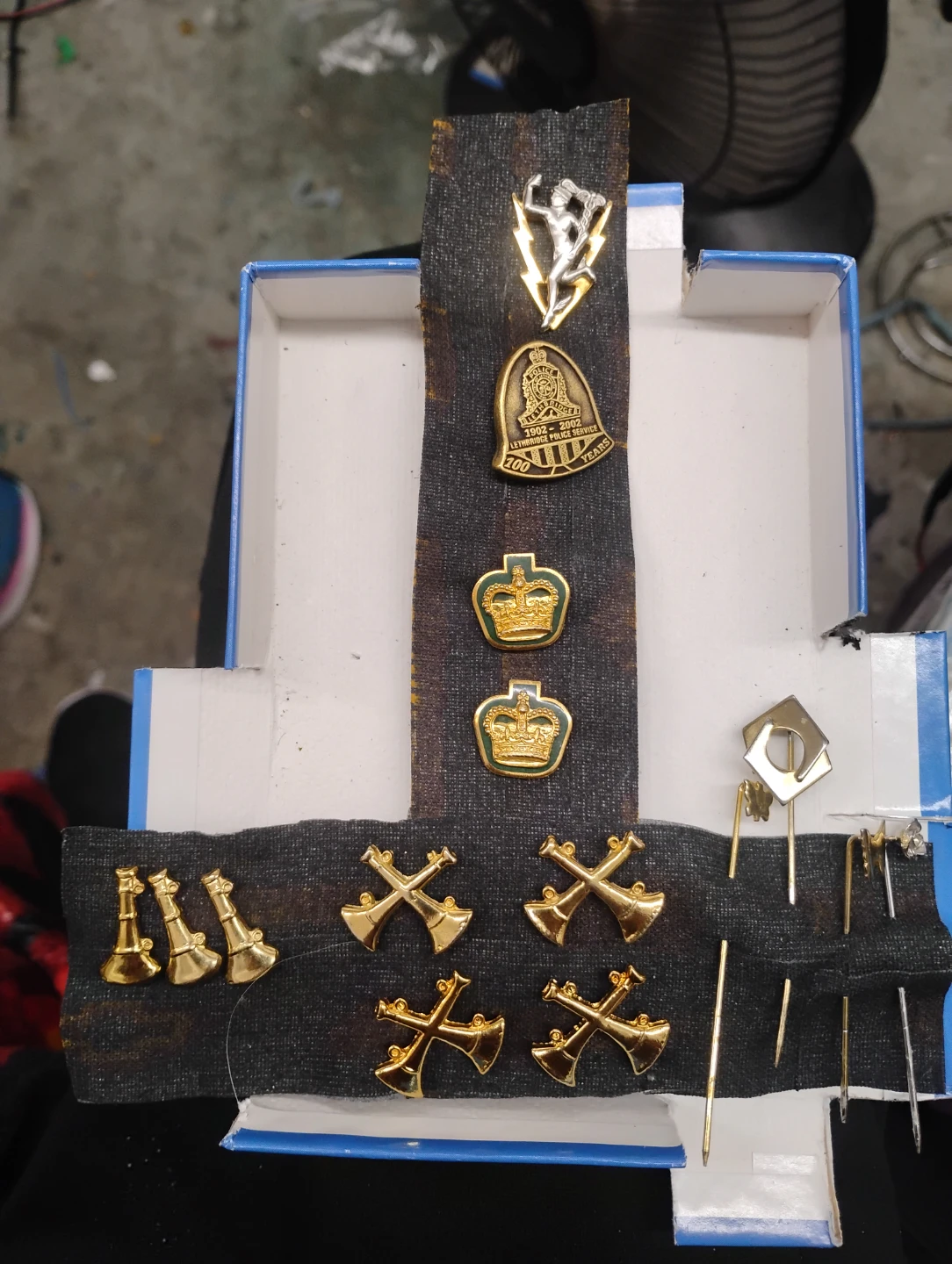 Vintage Lethbridge Police Service and Military Pins