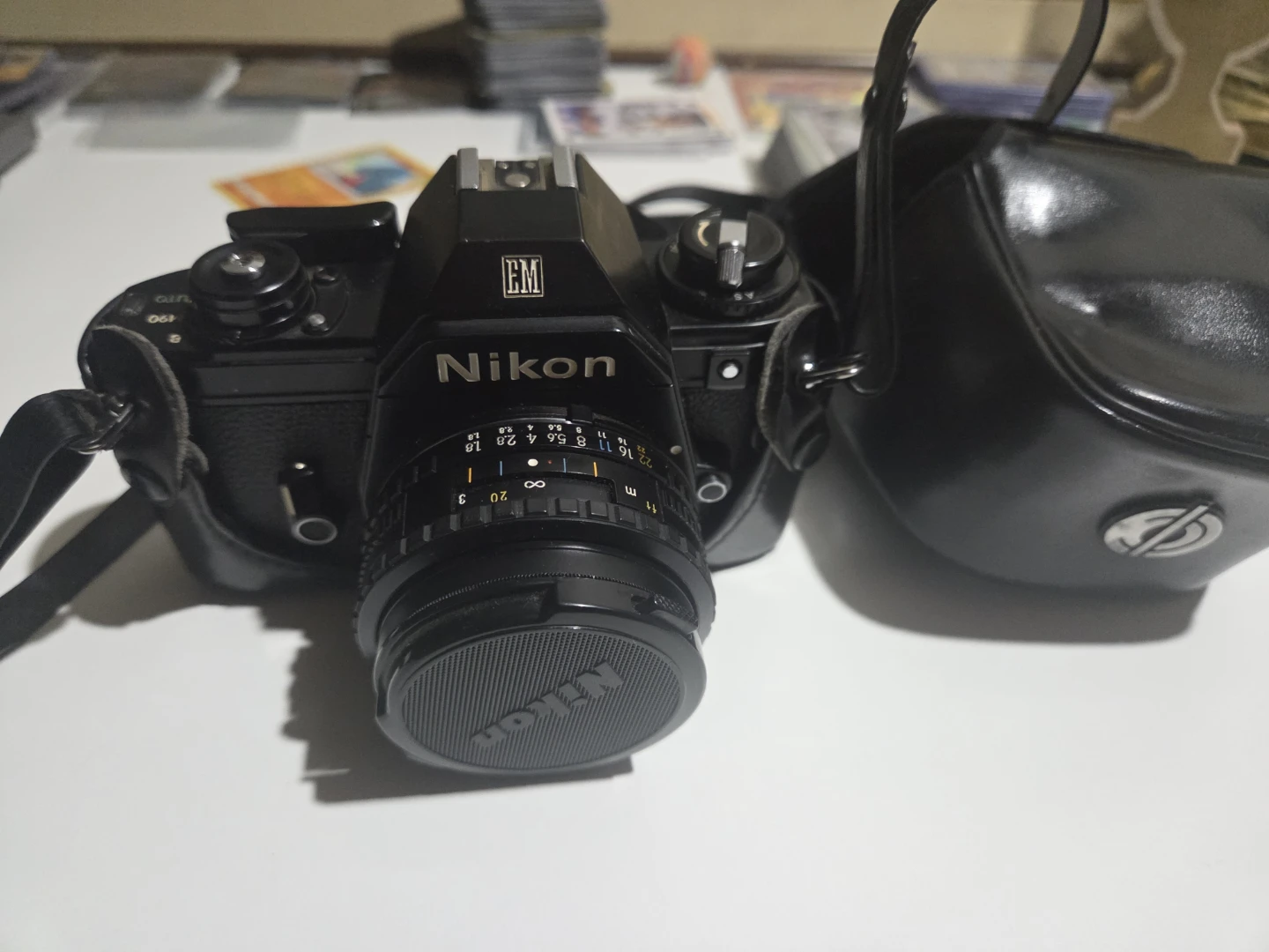 Nikon EM 35mm SLR Film Camera with Case