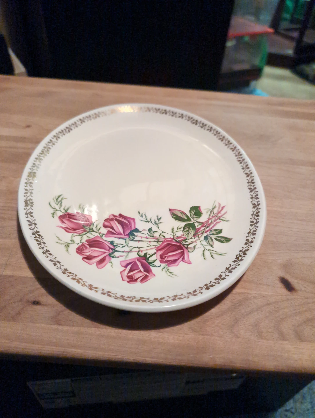 J&G Meakin England Rose Pattern Serving Platter - photo 2