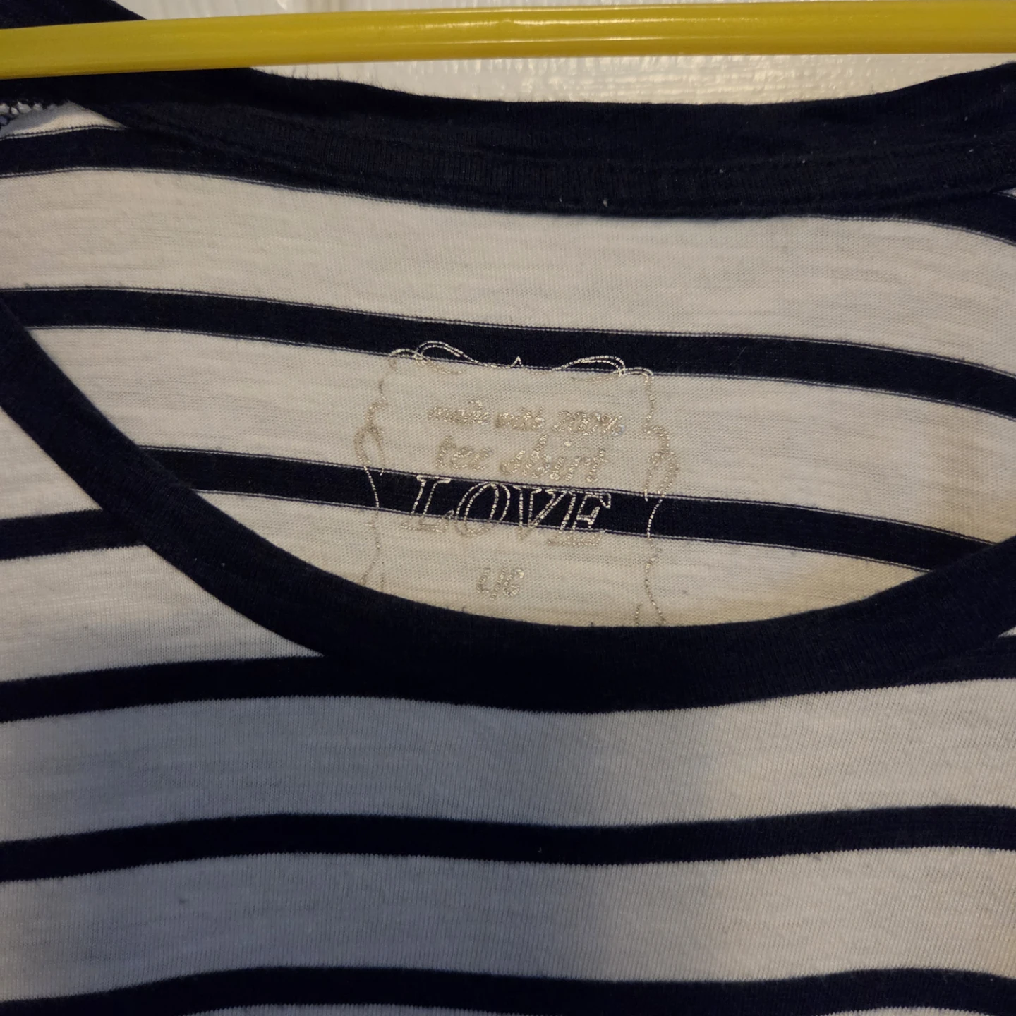 LOVE Striped Tee Size Large - photo 3