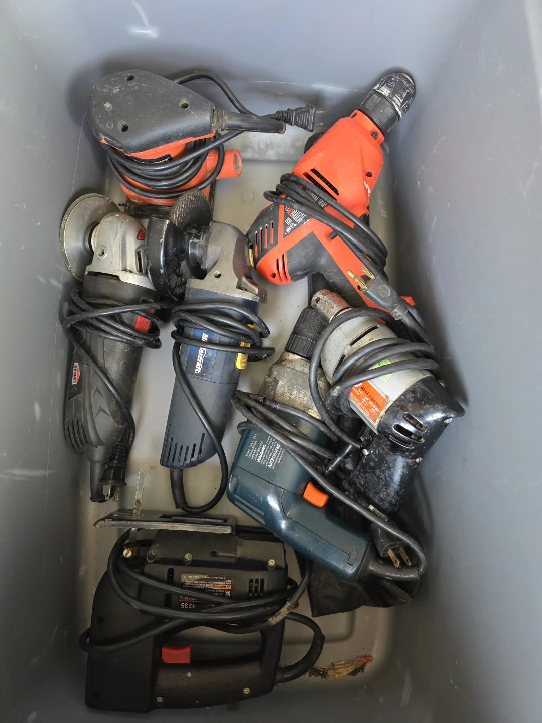 Assorted Power Tools and Levels