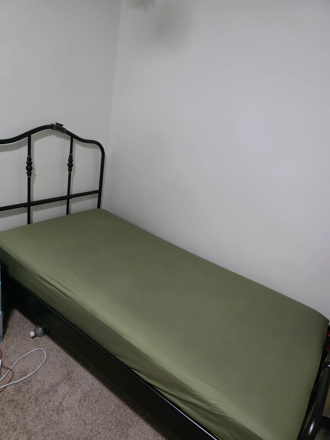 IKEA Black Metal Twin Bed Frame
