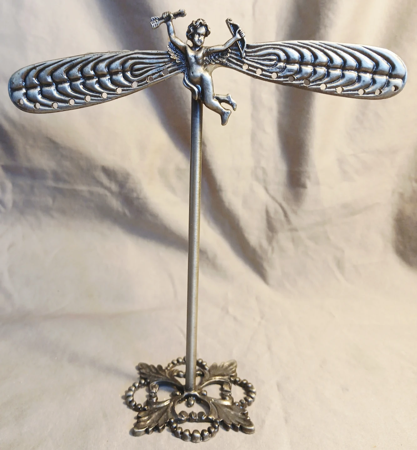 Refubtished Vintage-style Cherub Earrings display - photo 2
