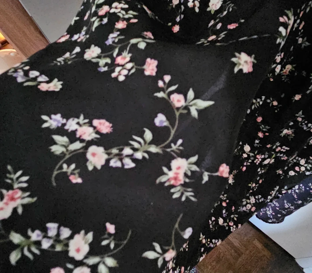 Floral khimar with sleeves - photo 3
