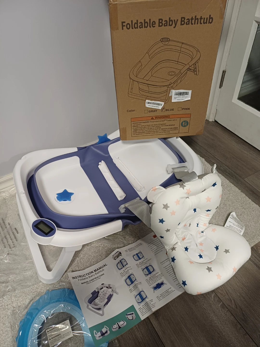 Foldable Baby Bathtub with Temperature Display - photo 3