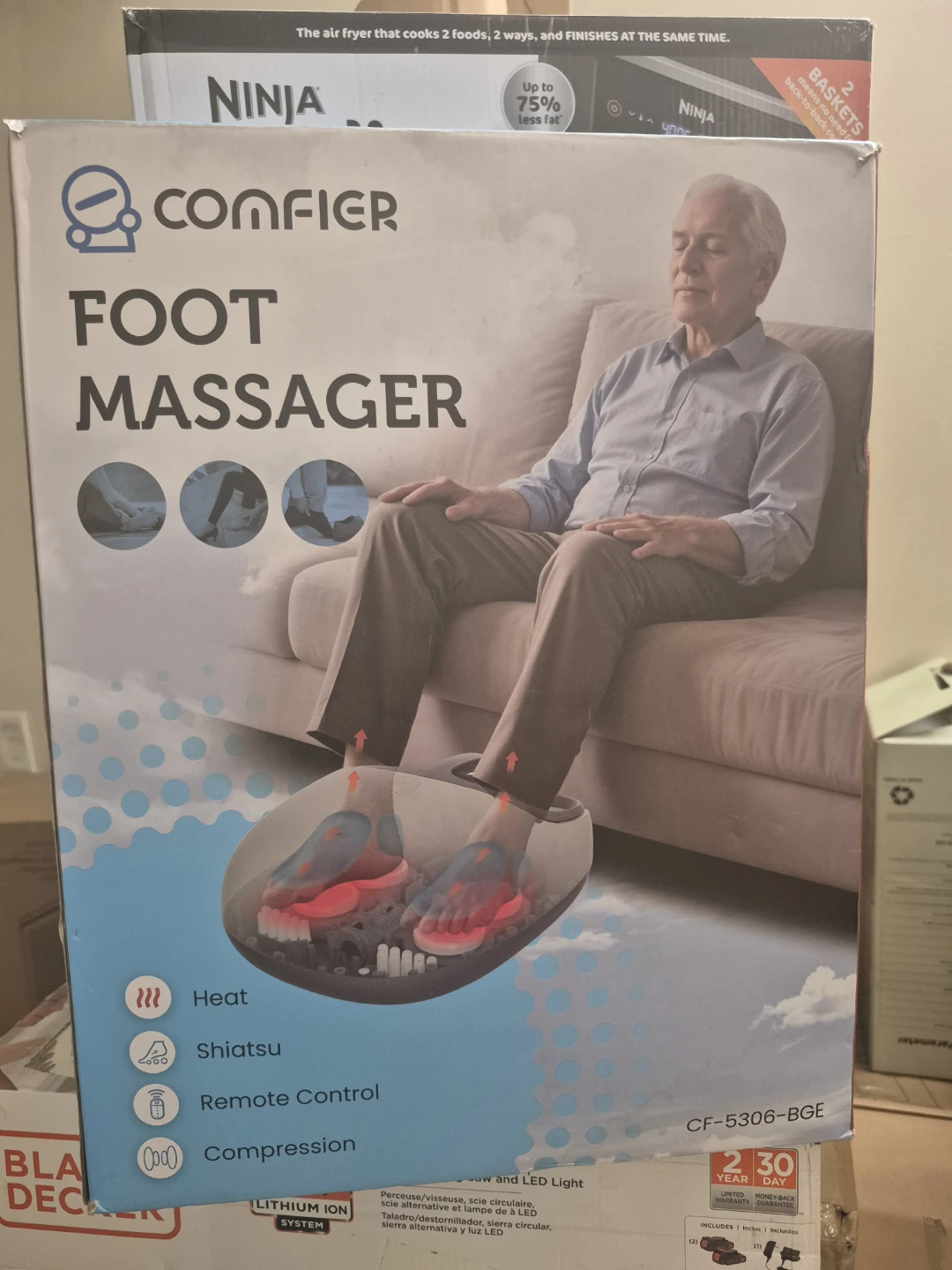Comfier Foot Massager CF-5306-BGE
