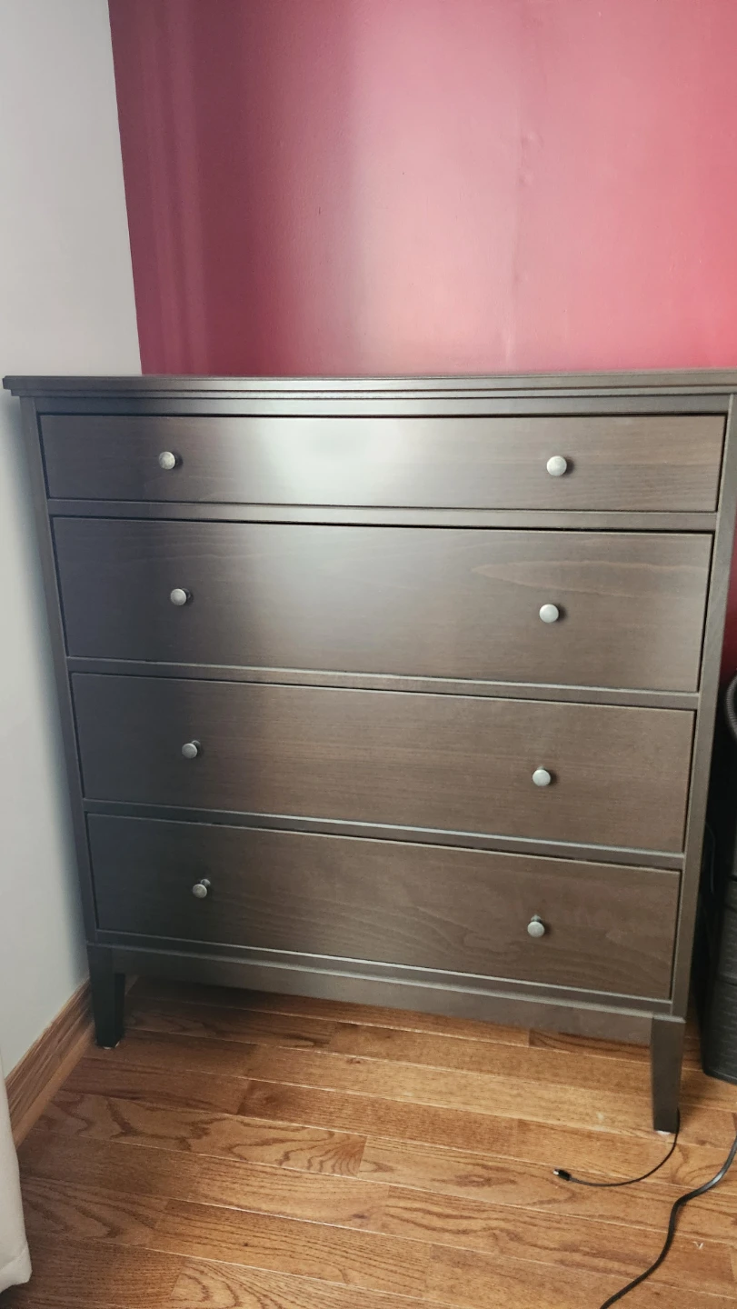 Dark Brown 4-Drawer Dresser