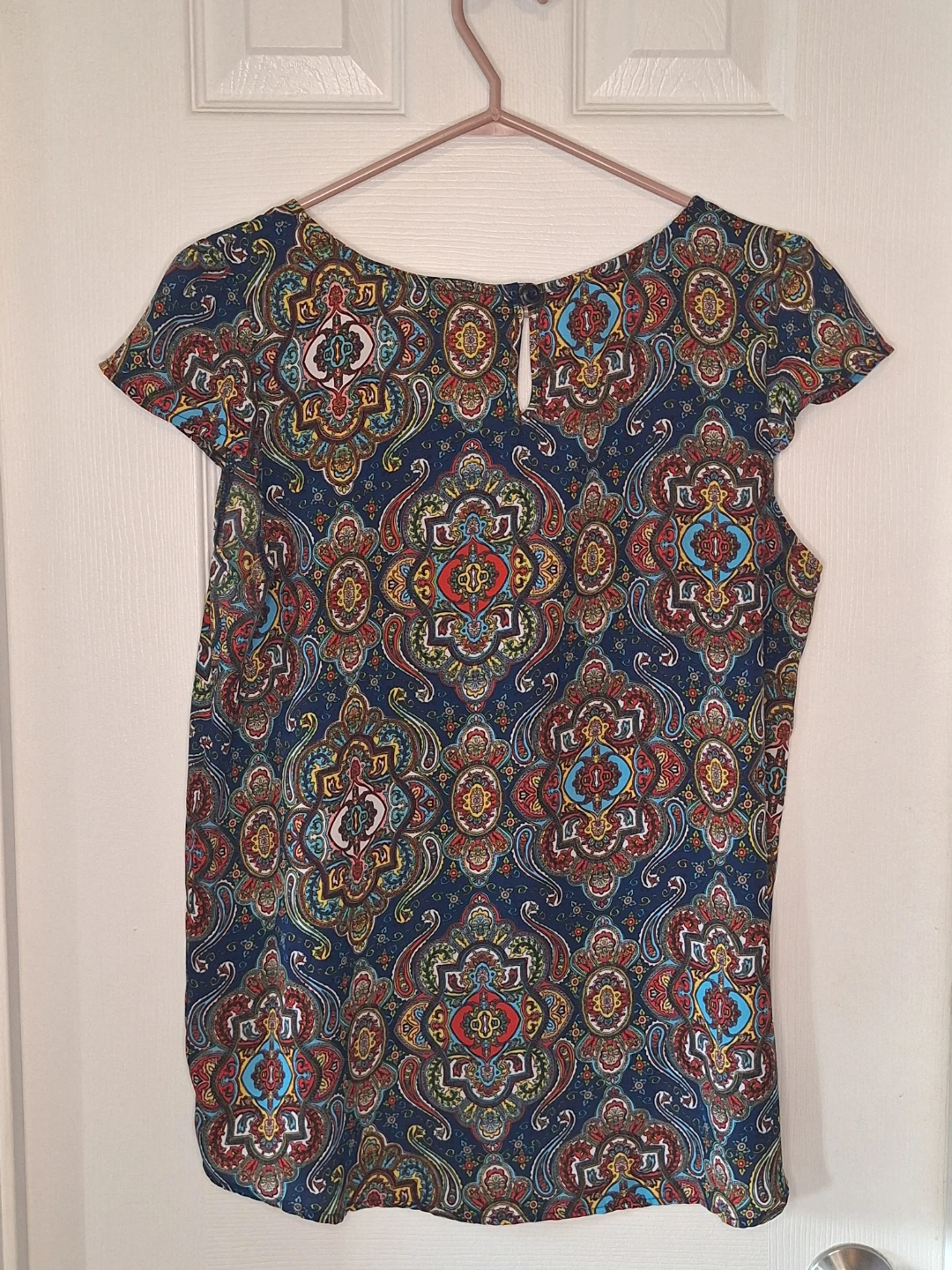 Pink Rose Paisley Print Blouse - photo 2