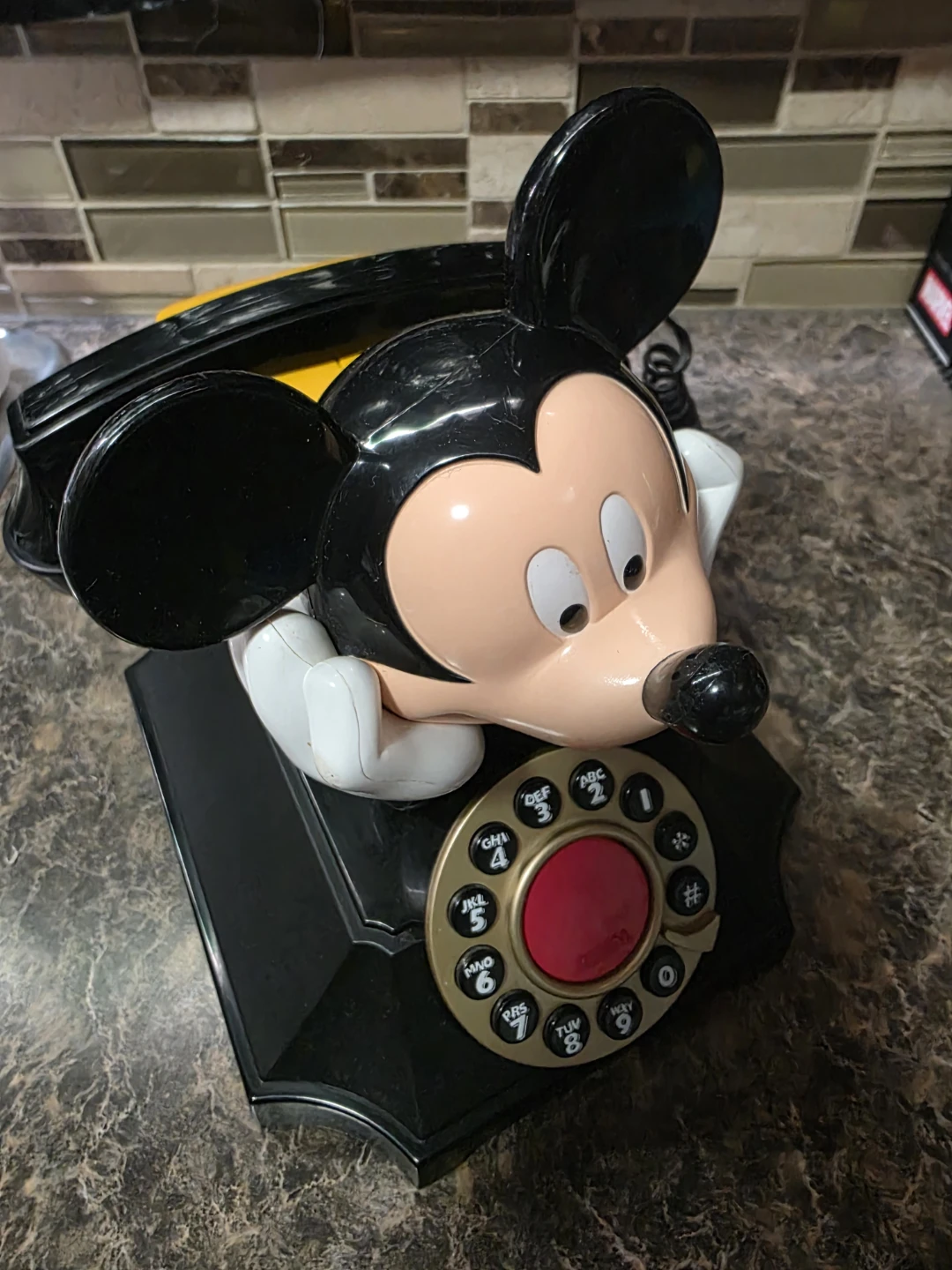 Vintage Disney Mickey Mouse Push Button Telephone - photo 3